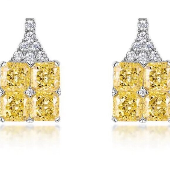 2ct Canary Earrings - Picture 4 of 10